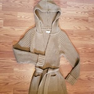 {Ambiance} Tan Long Cardigan